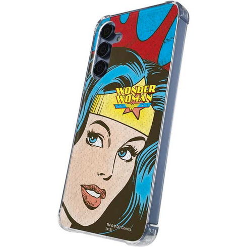 DC Comics Wonder Woman Vintage Profile Galaxy A55 5G Clear Case
