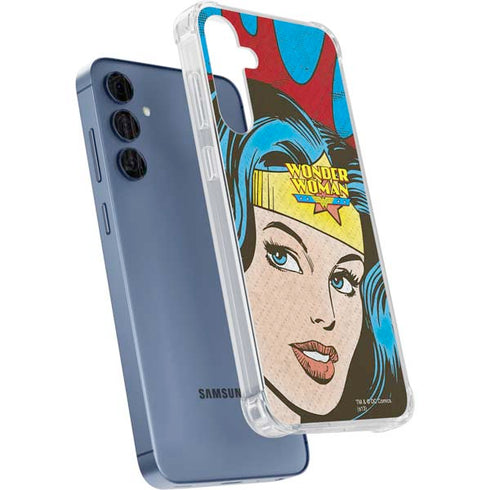 DC Comics Wonder Woman Vintage Profile Galaxy A55 5G Clear Case