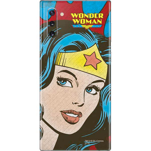 DC Comics Wonder Woman Vintage Profile Galaxy Note 10 Skin