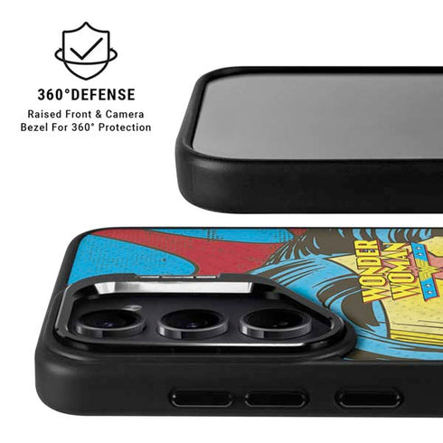DC Comics Wonder Woman Vintage Profile Galaxy S25 Kickstand Case