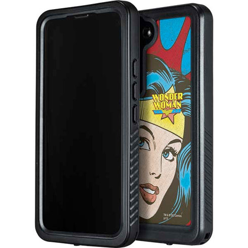 DC Comics Wonder Woman Vintage Profile Galaxy S24 Plus Waterproof Case