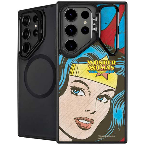 DC Comics Wonder Woman Vintage Profile Galaxy S25 Ultra Kickstand Case