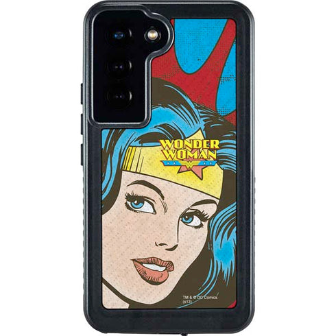 DC Comics Wonder Woman Vintage Profile Galaxy S24 Waterproof Case