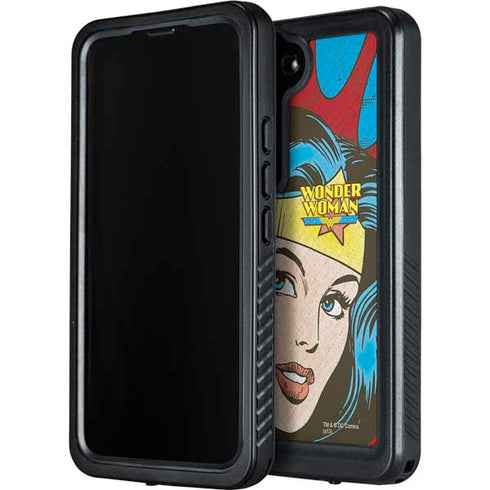 DC Comics Wonder Woman Vintage Profile Galaxy S24 Waterproof Case