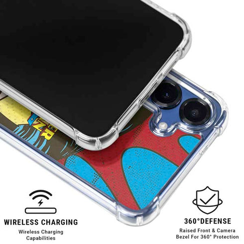 DC Comics Wonder Woman Vintage Profile Galaxy S25 Clear Case