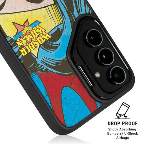 DC Comics Wonder Woman Vintage Profile Galaxy S26 Kickstand Case