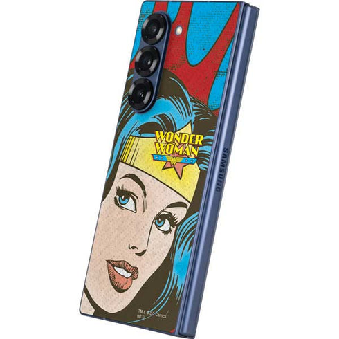 DC Comics Wonder Woman Vintage Profile Galaxy Z Fold6 Skin
