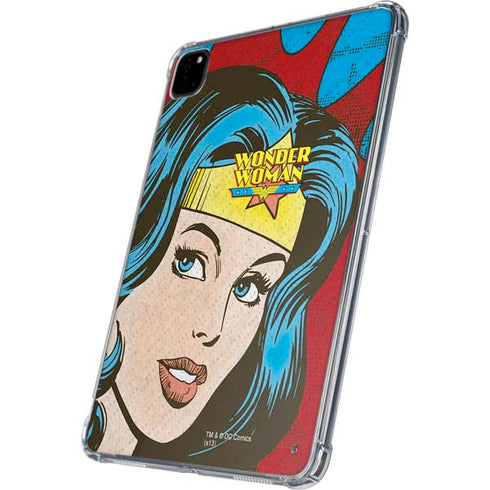 DC Comics Wonder Woman Vintage Profile iPad Pro 11in (2024) Clear Case