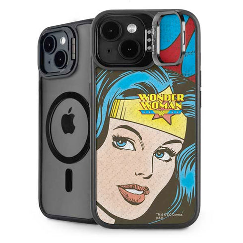 DC Comics Wonder Woman Vintage Profile iPhone 13 Kickstand Case