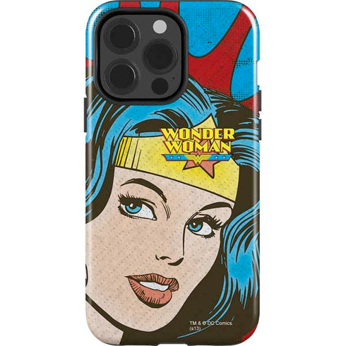 DC Comics Wonder Woman Vintage Profile iPhone 15 Pro Impact Case