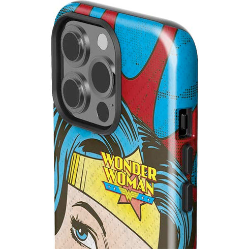 DC Comics Wonder Woman Vintage Profile iPhone 15 Pro Impact Case