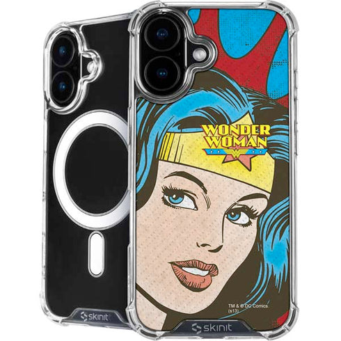 DC Comics Wonder Woman Vintage Profile iPhone 16 MagSafe Case