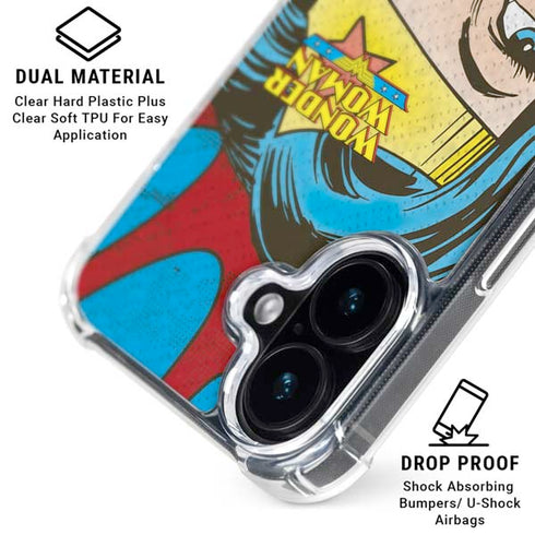 DC Comics Wonder Woman Vintage Profile iPhone 16 MagSafe Case