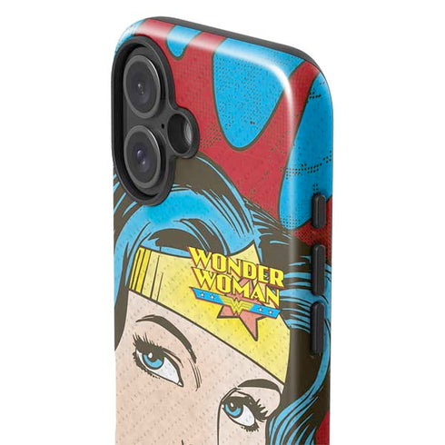 DC Comics Wonder Woman Vintage Profile iPhone 16 Plus Impact Case