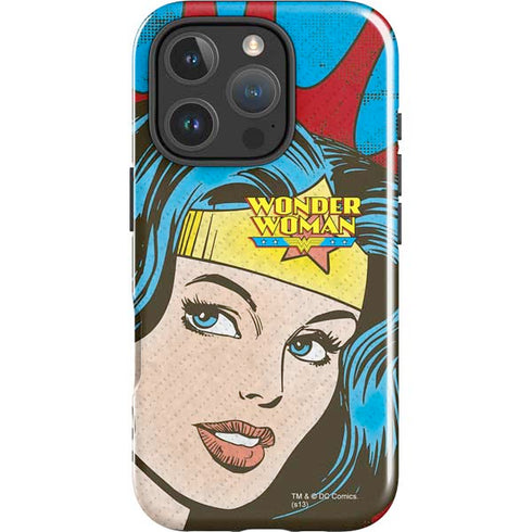 DC Comics Wonder Woman Vintage Profile iPhone 16 Pro Impact Case