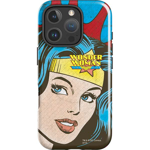DC Comics Wonder Woman Vintage Profile iPhone 16 Pro Magsafe Impact Case