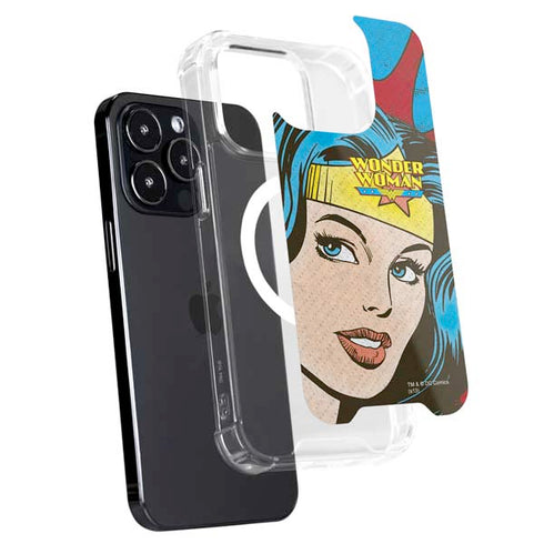 DC Comics Wonder Woman Vintage Profile iPhone 16 Pro Max MagSafe Case