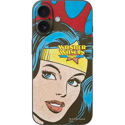 DC Comics Wonder Woman Vintage Profile iPhone 16 Skin
