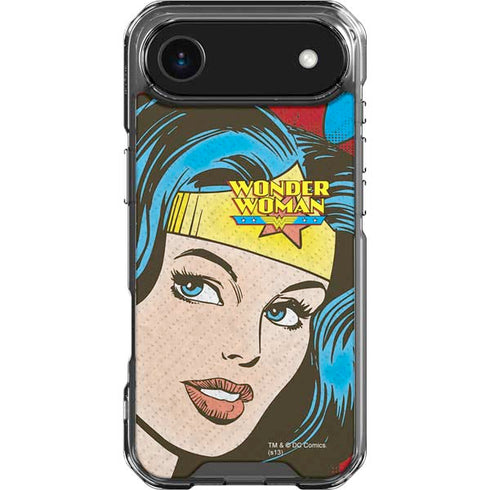 DC Comics Wonder Woman Vintage Profile iPhone 17 Air Clear Case
