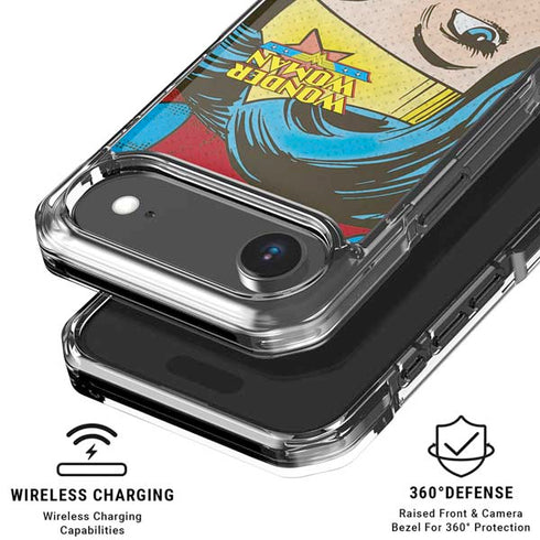 DC Comics Wonder Woman Vintage Profile iPhone 17 Air Clear Case