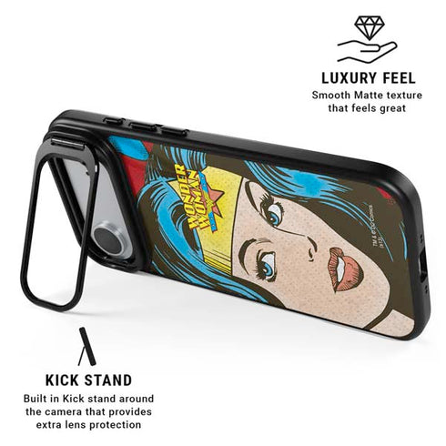 DC Comics Wonder Woman Vintage Profile iPhone 17 Air Kickstand Case