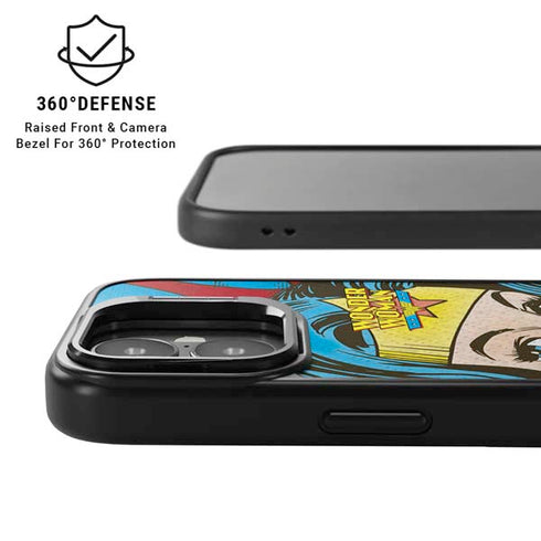 DC Comics Wonder Woman Vintage Profile iPhone 17 Kickstand Case