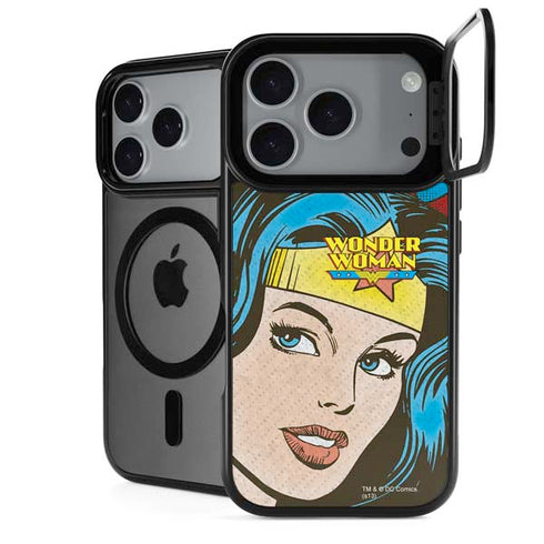 DC Comics Wonder Woman Vintage Profile iPhone 17 Pro Kickstand Case