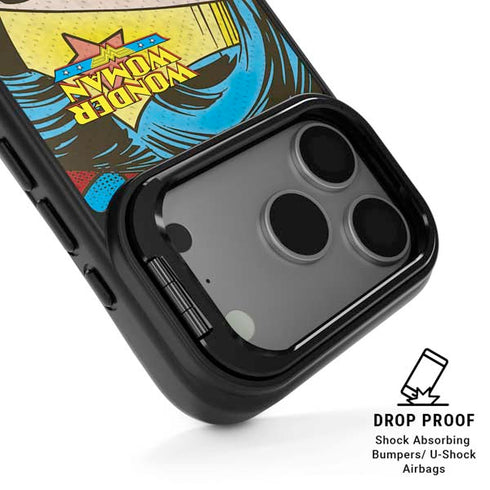 DC Comics Wonder Woman Vintage Profile iPhone 17 Pro Kickstand Case