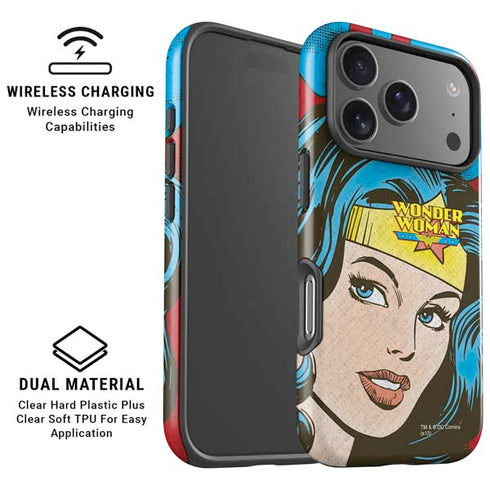DC Comics Wonder Woman Vintage Profile iPhone 17 Pro Max Magsafe Impact Case