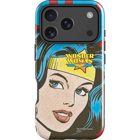 DC Comics Wonder Woman Vintage Profile iPhone 18 Pro Max Impact Case