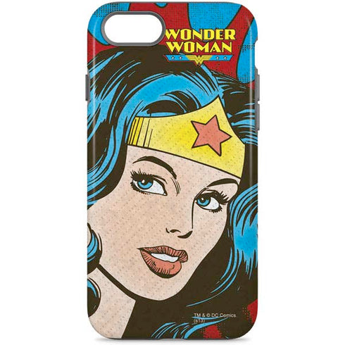 DC Comics Wonder Woman Vintage Profile iPhone Cases