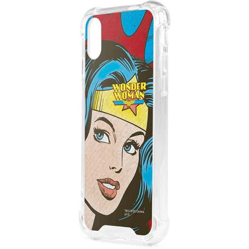 DC Comics Wonder Woman Vintage Profile iPhone XS Clear Case