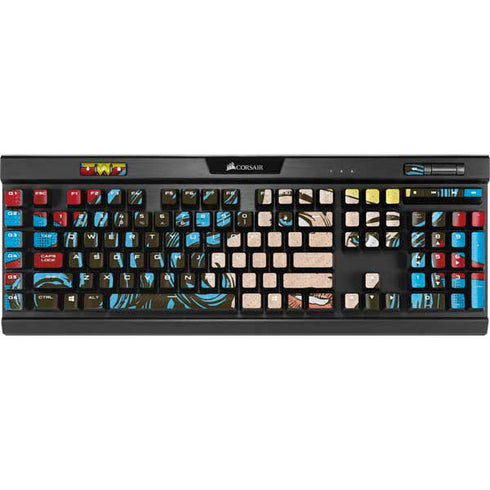 DC Comics Wonder Woman Vintage Profile K95 RGB PLATINUM Mechanical Gaming Keyboard Skin