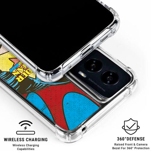 DC Comics Wonder Woman Vintage Profile Moto G Power 5G (2024) Clear Case