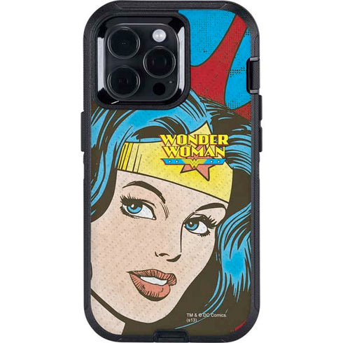 DC Comics Wonder Woman Vintage Profile Otterbox Defender iPhone Skin
