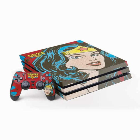 DC Comics Wonder Woman Vintage Profile PlayStation PS4 Skins