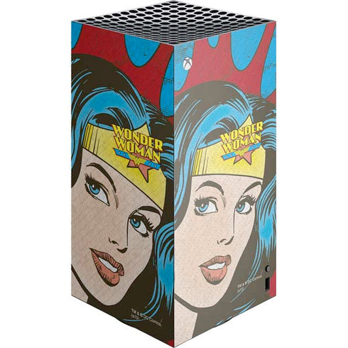 DC Comics Wonder Woman Vintage Profile XBox Series X Digital Edition Console Skin