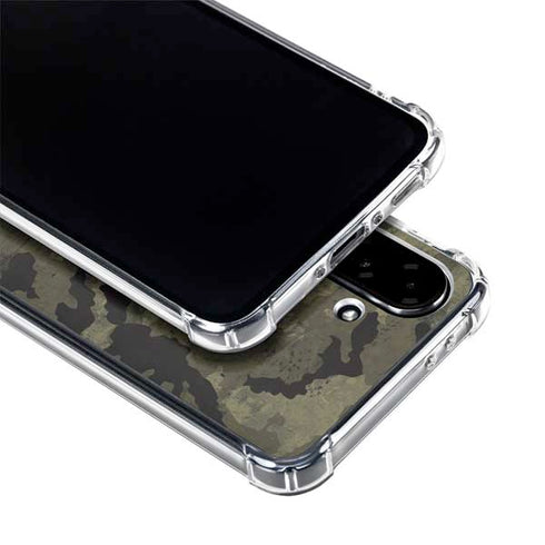 Wood Camo Camouflage Galaxy A36 5G Clear Case