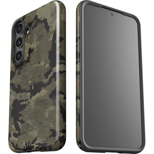 Wood Camo Camouflage Galaxy S25 Impact Case