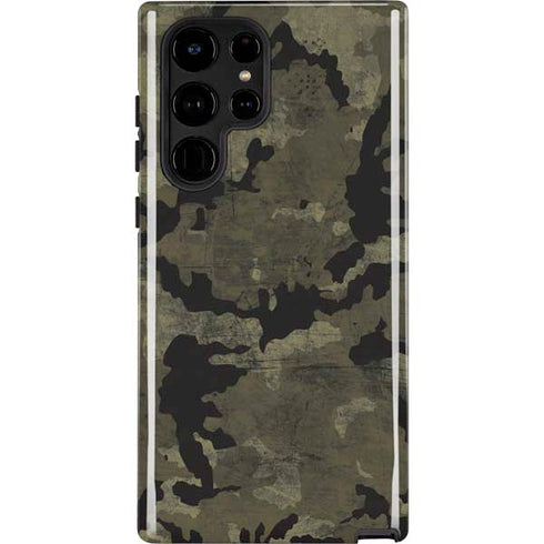 Wood Camo Camouflage Galaxy Cases