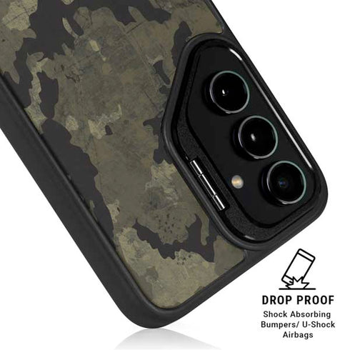 Wood Camo Camouflage Galaxy S24 Ultra Kickstand Case