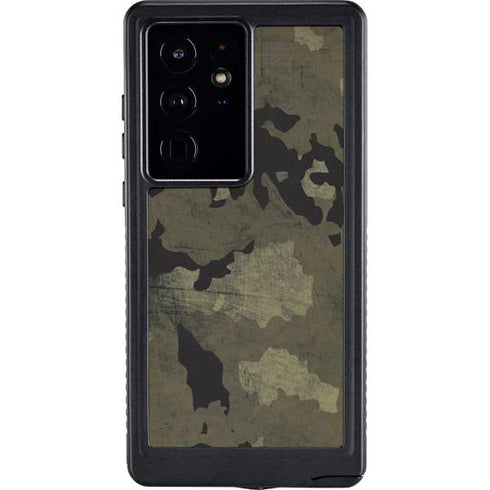Wood Camo Camouflage Galaxy S24 Ultra Waterproof Case