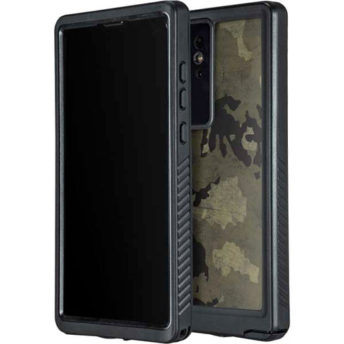 Wood Camo Camouflage Galaxy S24 Ultra Waterproof Case
