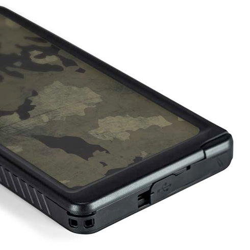 Wood Camo Camouflage Galaxy S24 Ultra Waterproof Case