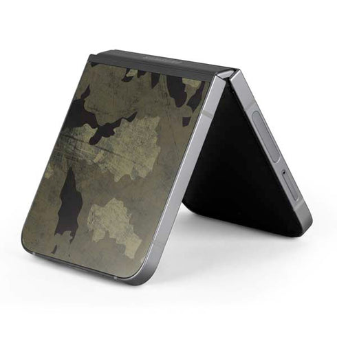 Wood Camo Camouflage Galaxy Z Flip6 Skin