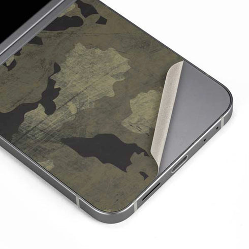 Wood Camo Camouflage Galaxy Z Flip6 Skin