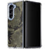 Wood Camo Camouflage Galaxy Z Fold5 5G Clear Case