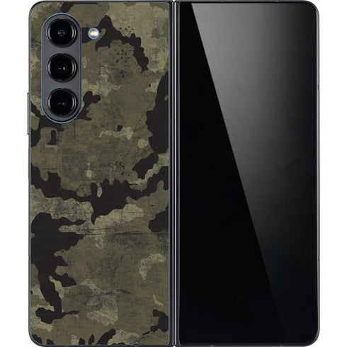 Wood Camo Camouflage Galaxy Z Fold5 5G Skin