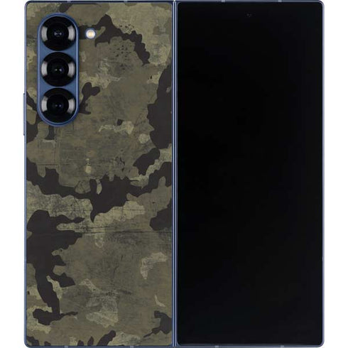 Wood Camo Camouflage Galaxy Z Fold6 Skin