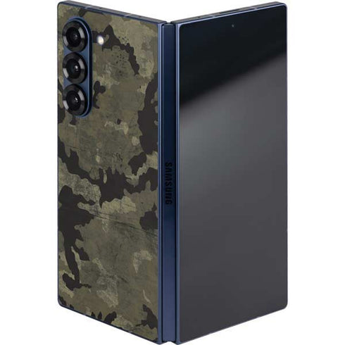 Wood Camo Camouflage Galaxy Z Fold6 Skin